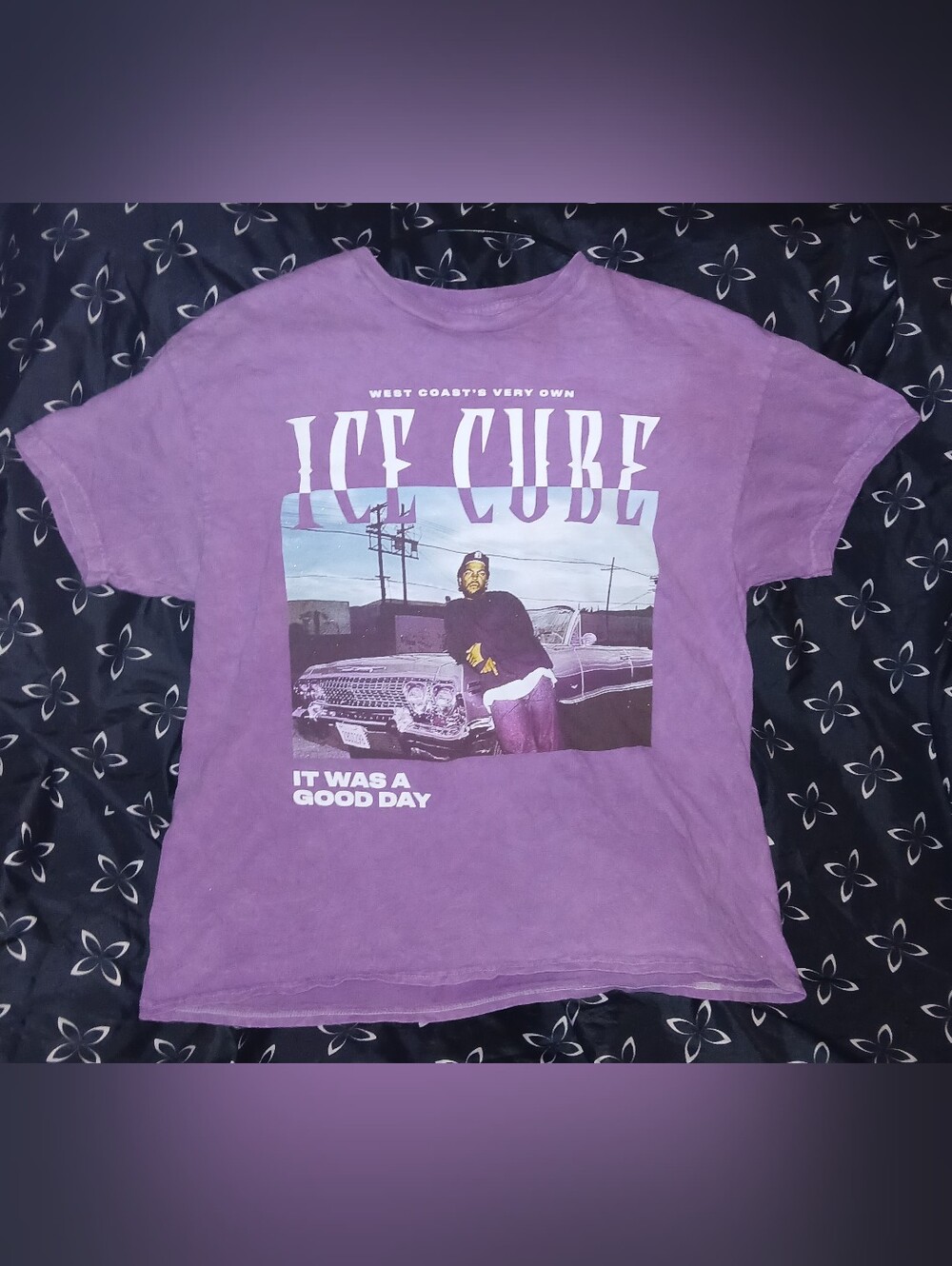 Women's Ice Cube It Was A Good Day Portrait Graphic T-Shirt '92 Tour 1X